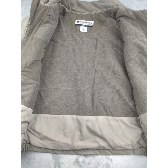 Columbia Sportswear Company Men's XL Tan Fleece Lined Zip Up Jacket Outdoor - Picture 8 of 11